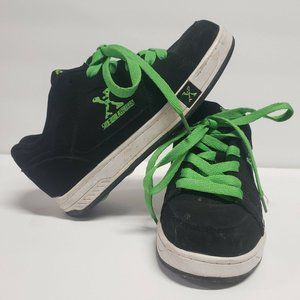 Sidewalk Sports X Green & Blk Heelys Style Skating Shoes Sneakers YTH 4